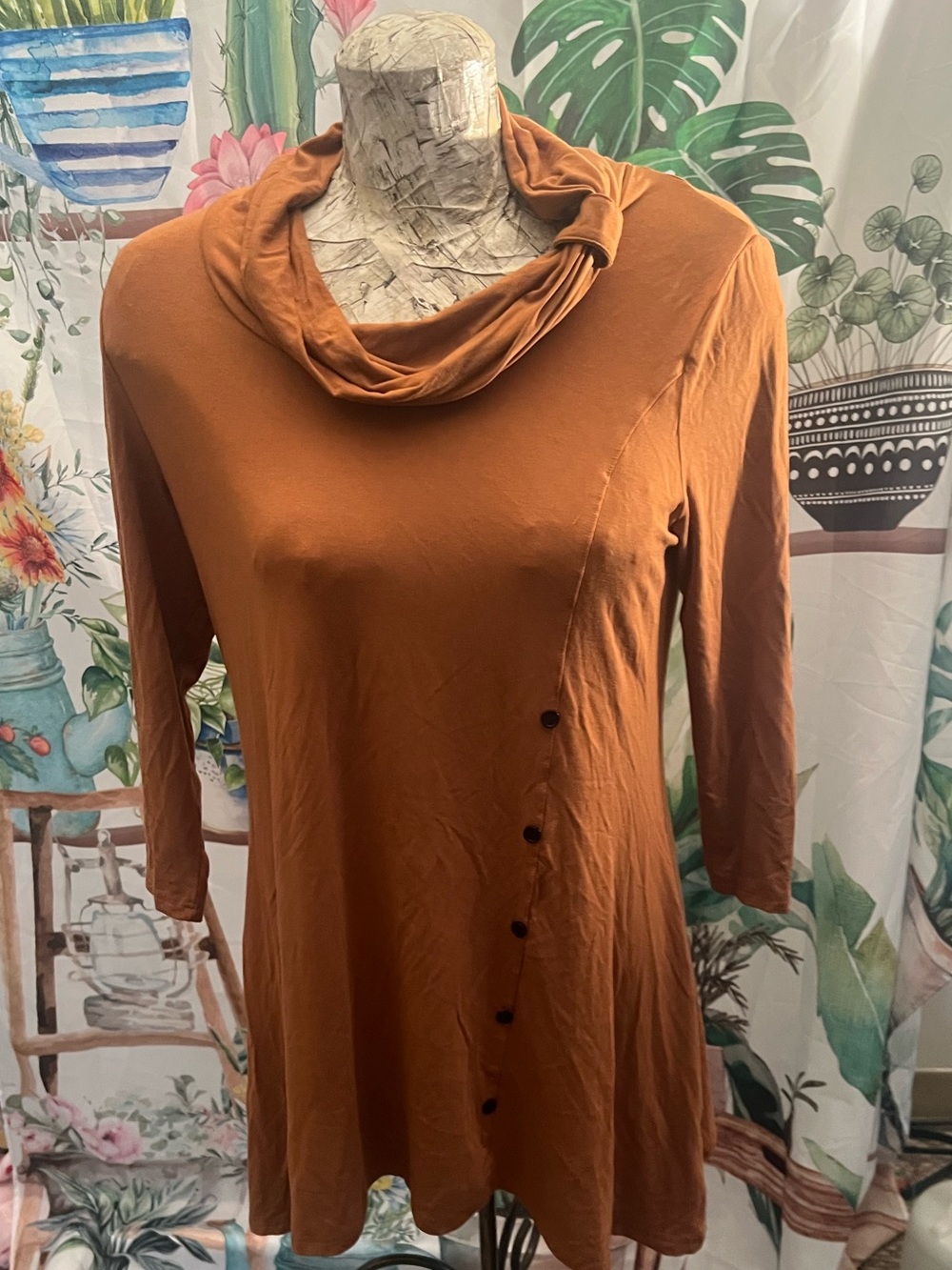 Size M rust coloured tunic - Papa Vancouver
